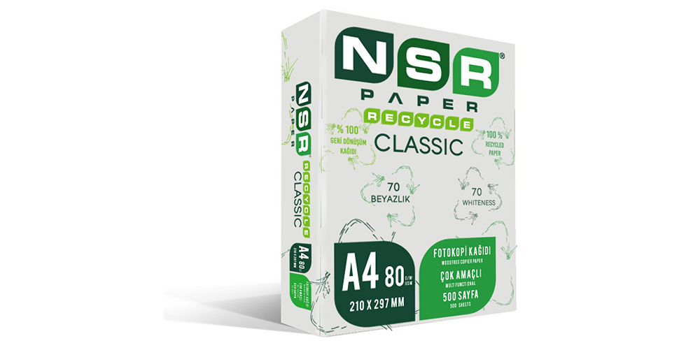 Nsr Paper Recycle Classic 80gsm A4 Fotokopi Kağıdı