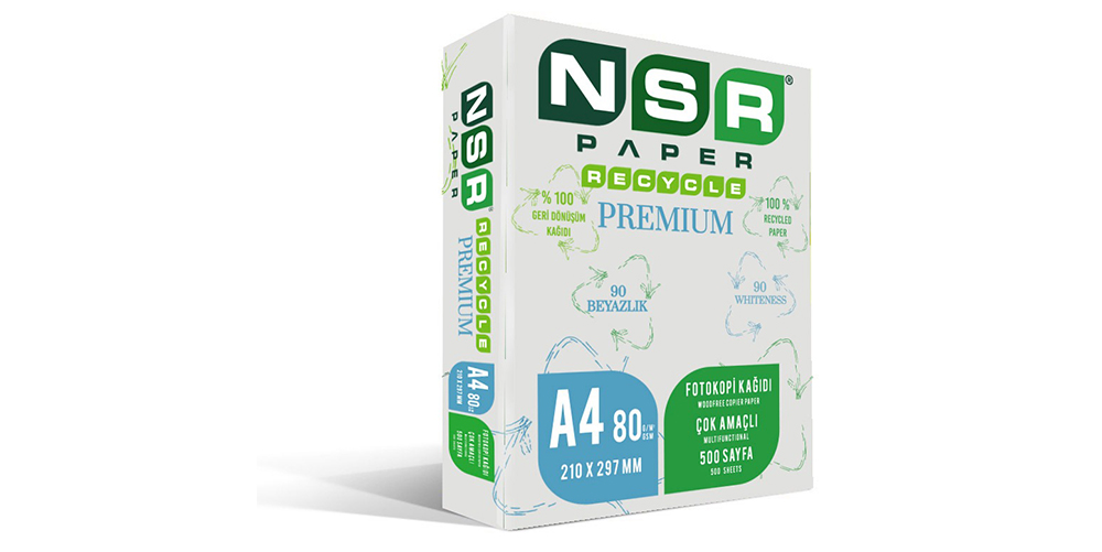 Nsr Paper Recycle Premium 80gsm A4 Fotokopi Kağıdı